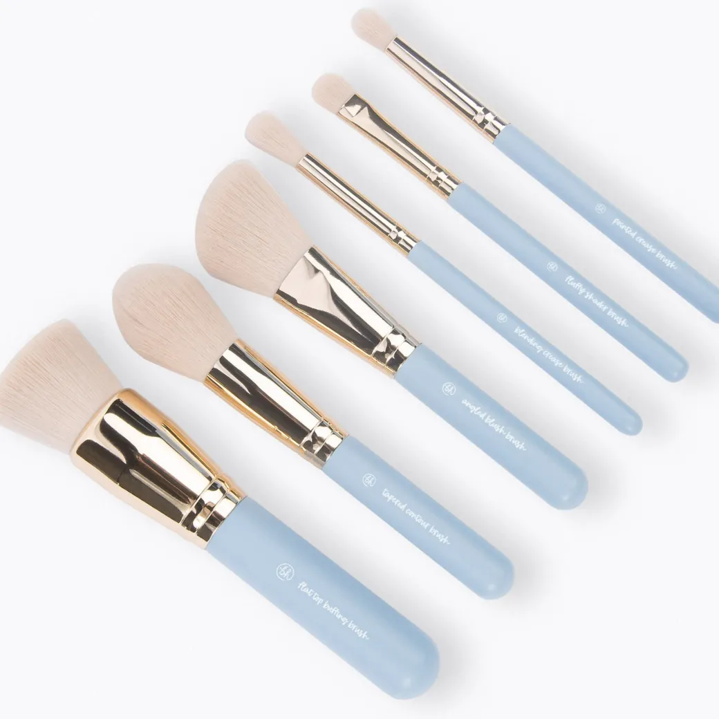 BH Travel Series: Escapade 6 Piece Mini Face & Eye Brush Set With Bag