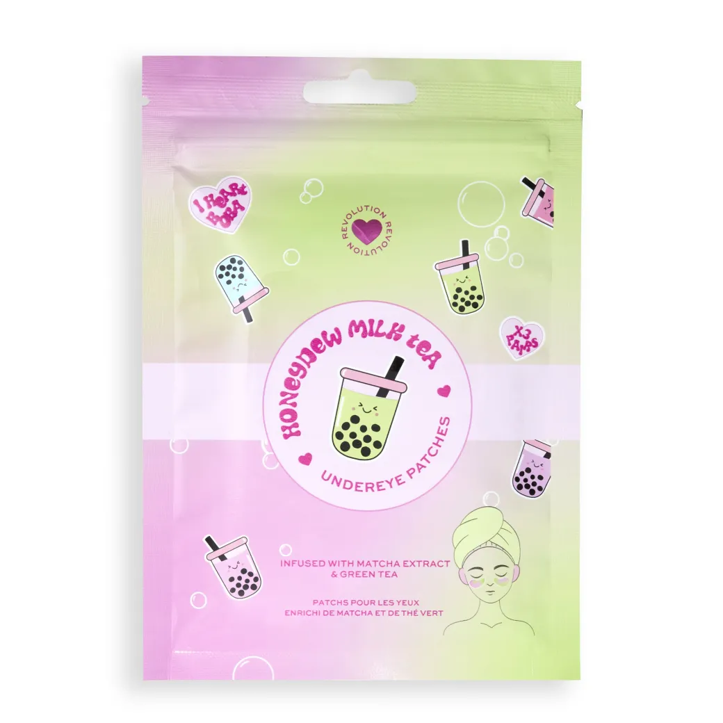 I Heart Revolution Bubble Tea Honeydew Milk Tea Undereye Patches 3 Pack