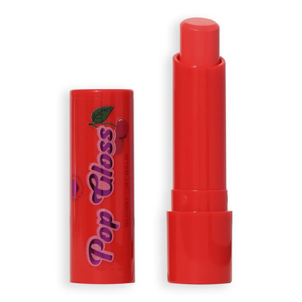 I Heart Revolution Pop Gloss Lip Balm Cherry Red