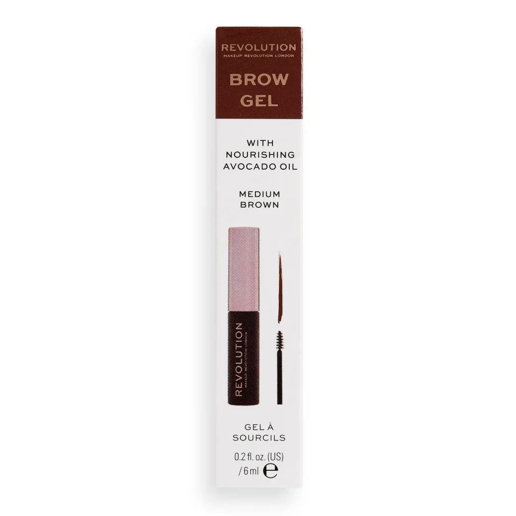 Makeup Revolution Brow Gel Medium Brown