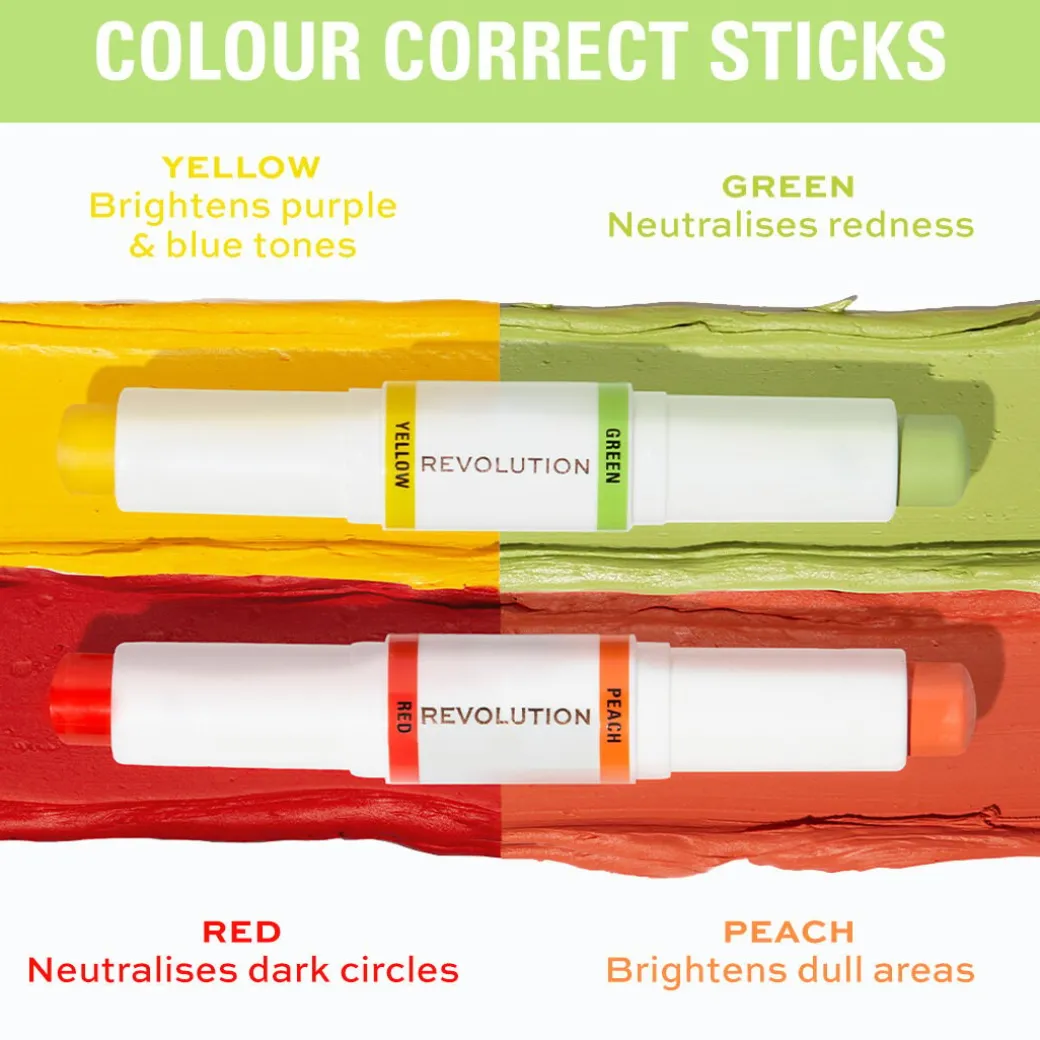 Makeup Revolution Color Correcting Stick Red & Peach