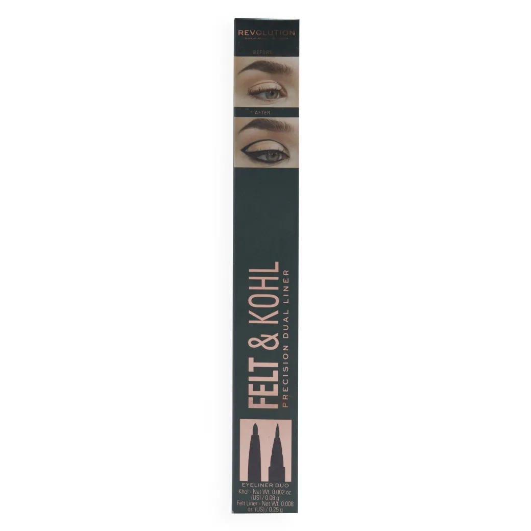 Makeup Revolution Felt & Kohl Eyeliner Green