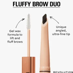 Makeup Revolution Fluffy Brow Filter Duo Blonde