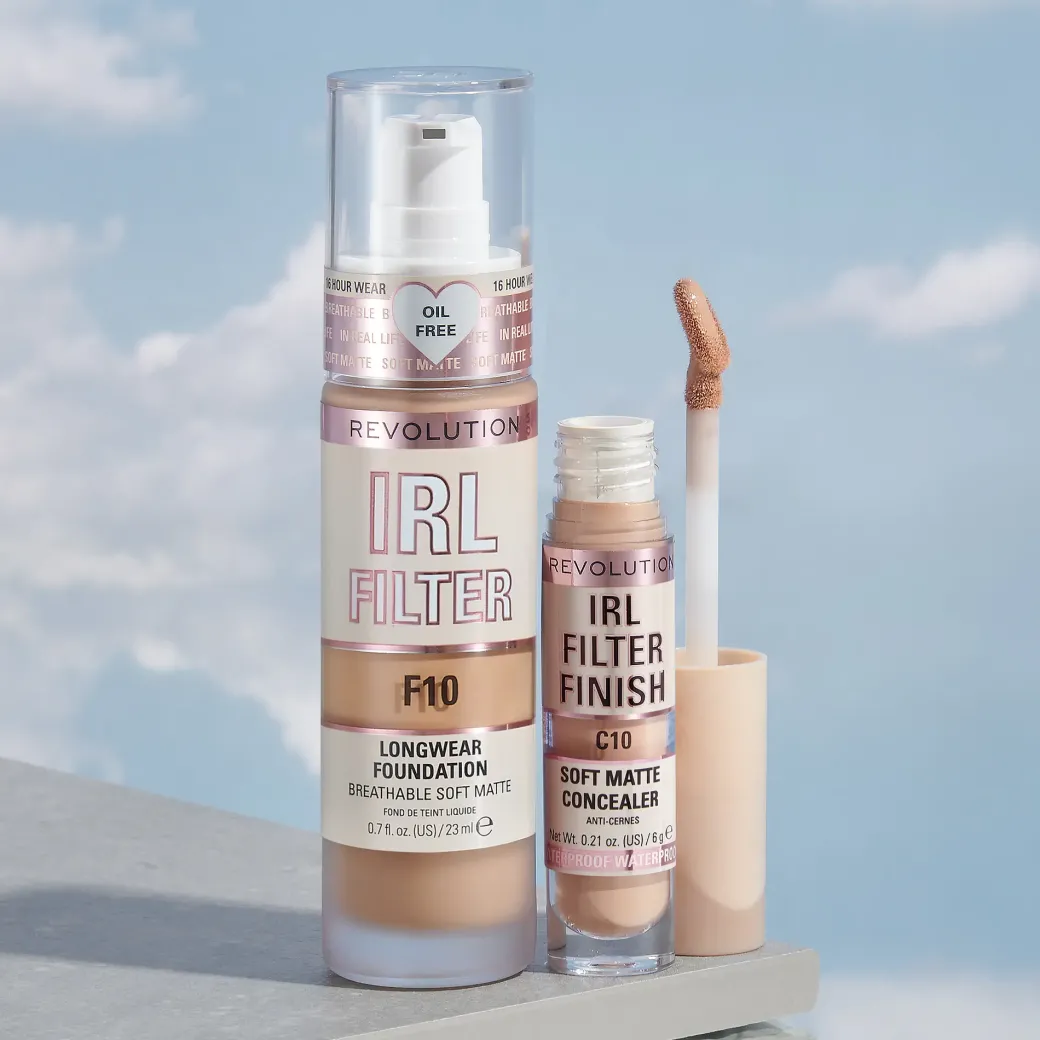 Makeup Revolution IRL Filter Foundation & Concealer Set
