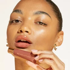 Makeup Revolution Juicy Peptide Lip Balm Nude Latte