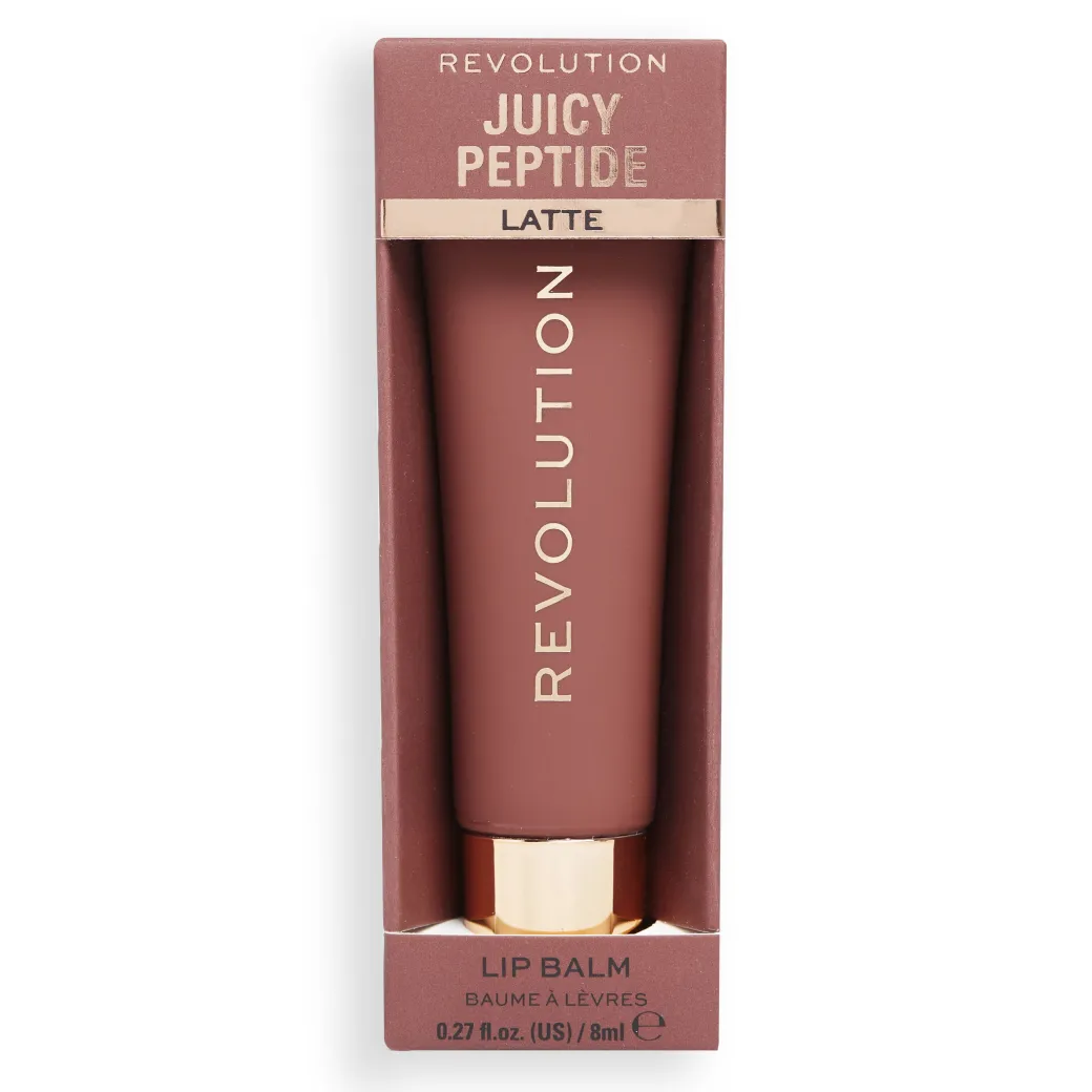 Makeup Revolution Juicy Peptide Lip Balm Nude Latte