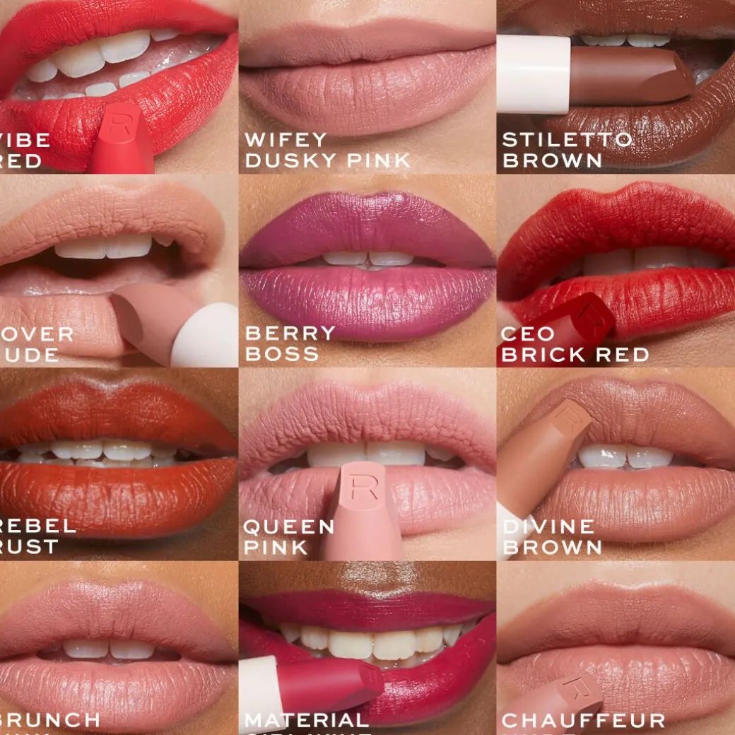 Makeup Revolution Lip Allure Soft Satin Lipstick Stiletto Brown