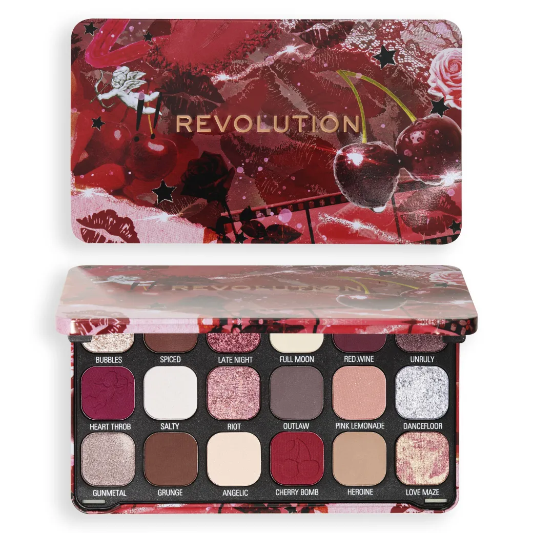 Revolution Forever Flawless Shadow Palette Cherry Rebel Red
