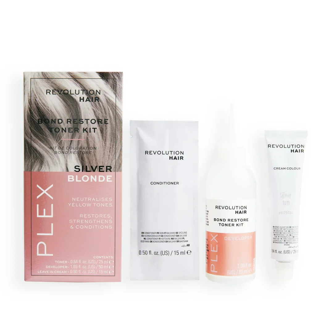 Revolution Haircare Plex Bond Restore Toner Kit Silver