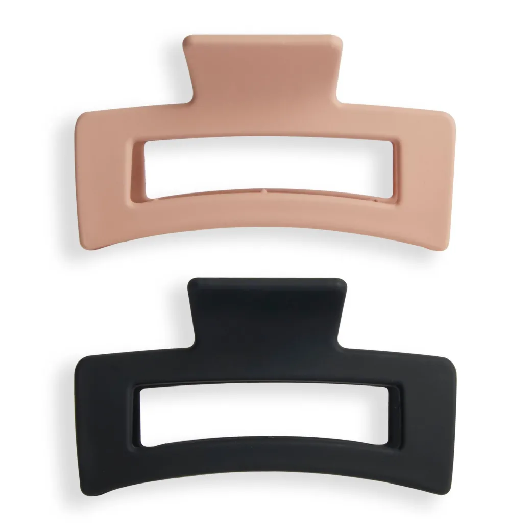 Revolution Haircare Rectangle Matte Hair Clip 2 Pack