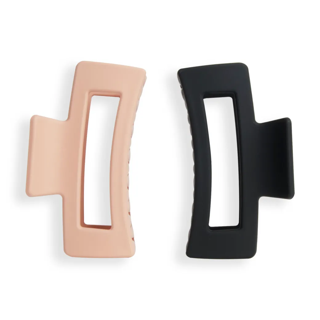 Revolution Haircare Rectangle Matte Hair Clip 2 Pack