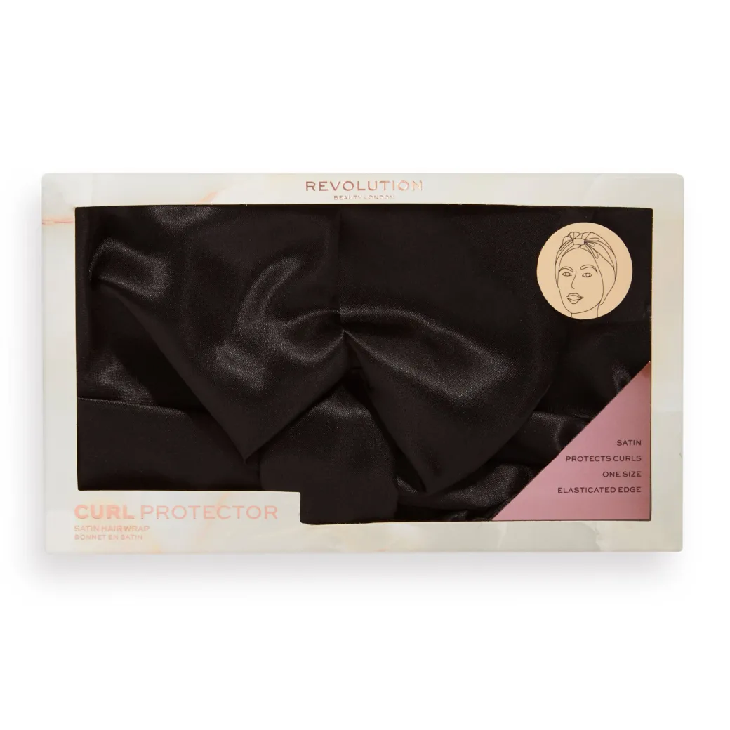 Revolution Haircare Satin Hair Wrap Black