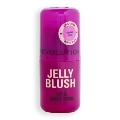 Revolution Jelly Blush Stick Lip and Cheek Stain Cherry Red