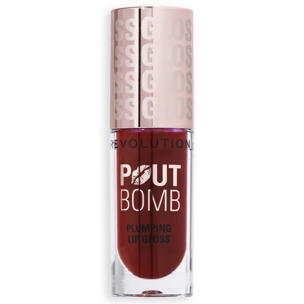 Revolution Pout Bomb Plumping Gloss Jelly Berry Mauve NEW!