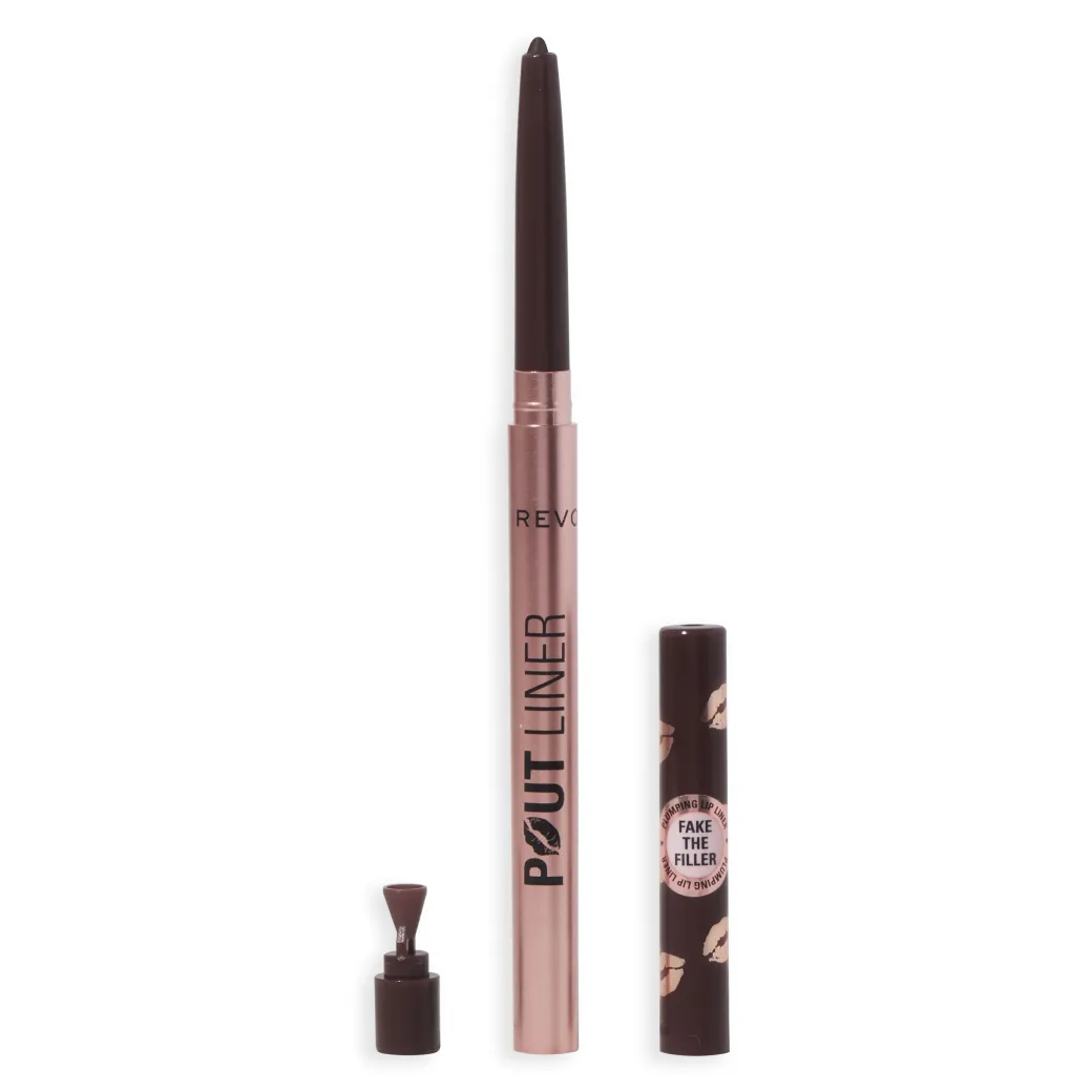 Revolution Pout Bomb Plumping Lip Liner Espresso Cool Brown