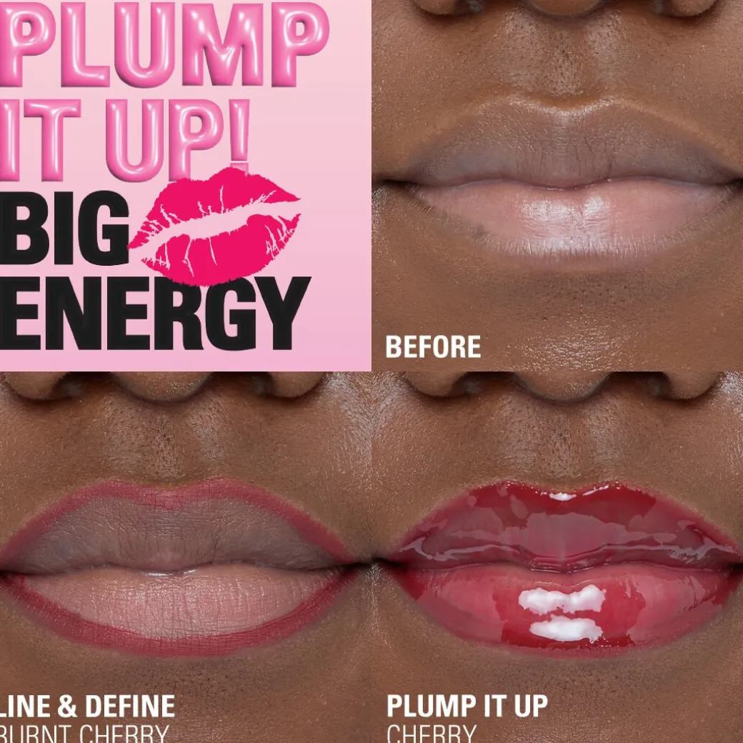 Revolution Pout Bomb Plumping Lip Liner Burnt Cherry Red