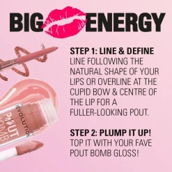Revolution Pout Bomb Plumping Lip Liner Cookie Warm Brown