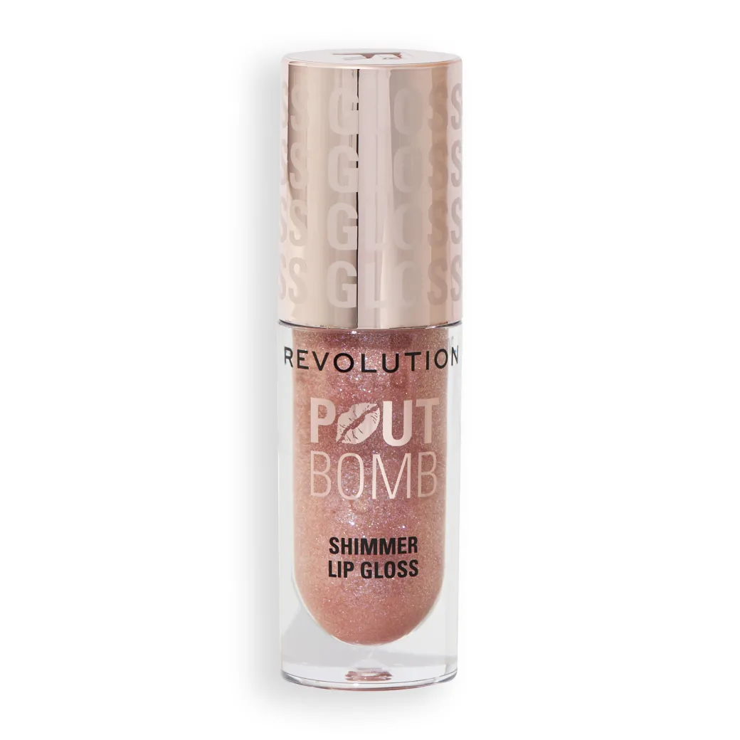 Revolution Pout Bomb Shimmer Gloss Glimmer Nude