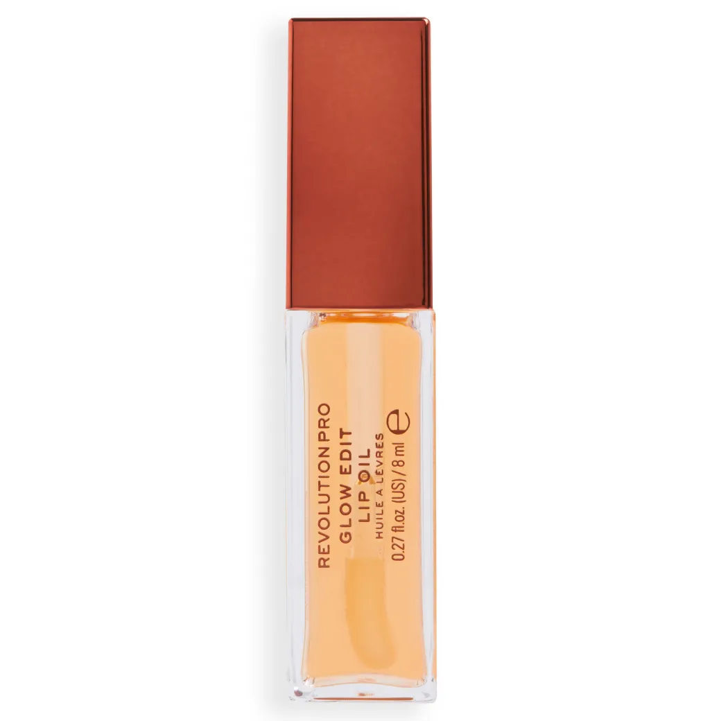 Revolution Pro Glow Edit Lip Oil Soleil Orange