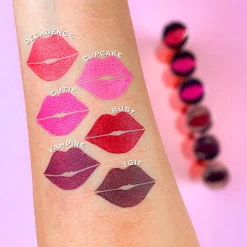 Revolution Satin Kiss Lipstick Rosé Muted Red