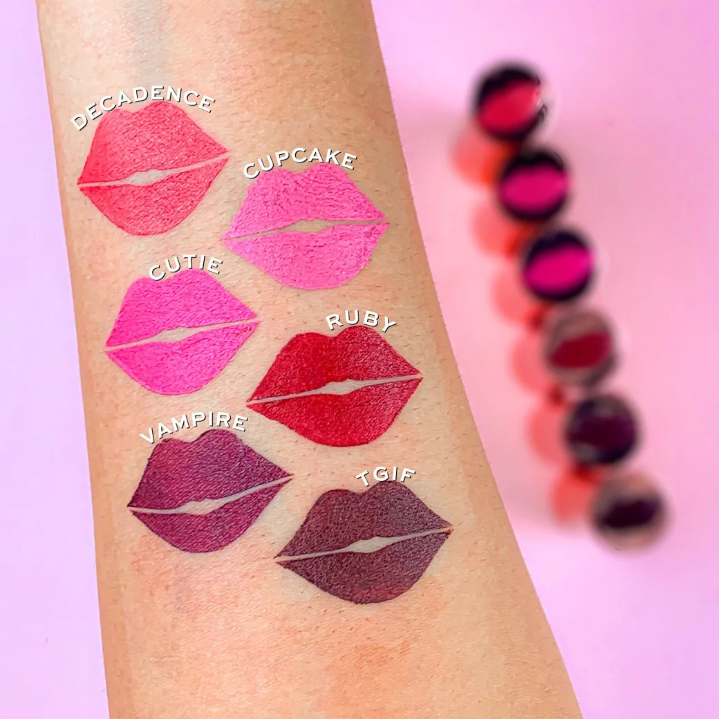 Revolution Satin Kiss Lipstick Rosé Muted Red