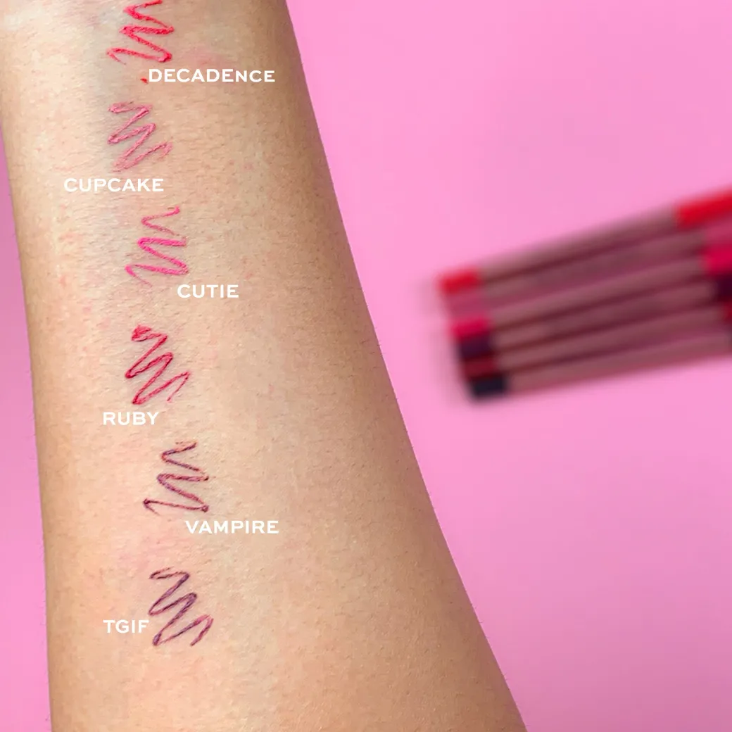 Revolution Satin Kiss Lipliner Heart Race Peach Nude