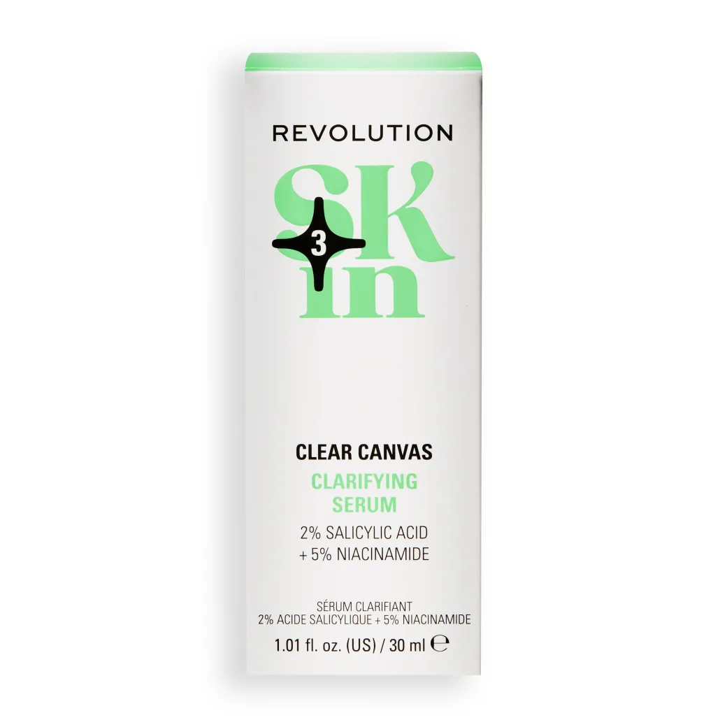 Revolution Skin Clear Canvas 5% Niacinamide & 2% Salicylic Acid Clarifying Serum 30ml