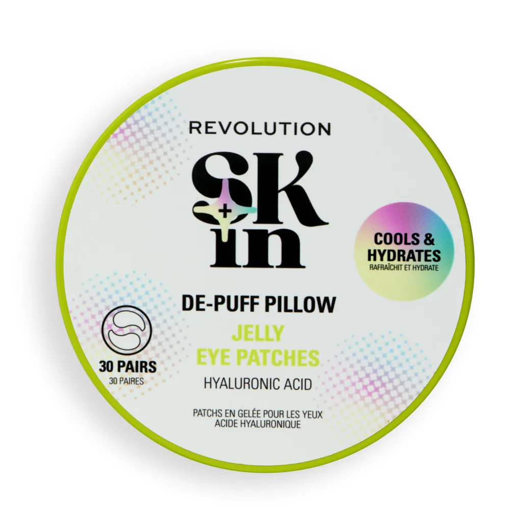 Revolution Skin De-Puff Pillow Hyaluronic Acid Jelly Eye Patches 30 Pairs