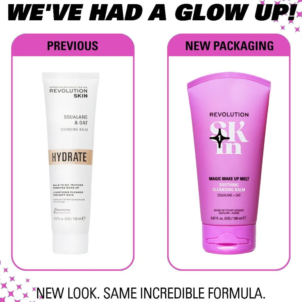 Revolution Skin Magic Make Up Melt Squalane & Oat Soothing Cleansing Balm 150ml