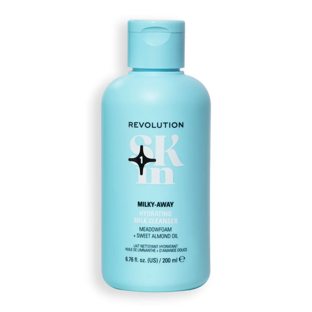 Revolution Skin Milky-Away Meadowfoam & Sweet Almond Oil Hydrating Milk Cleanser 200ml