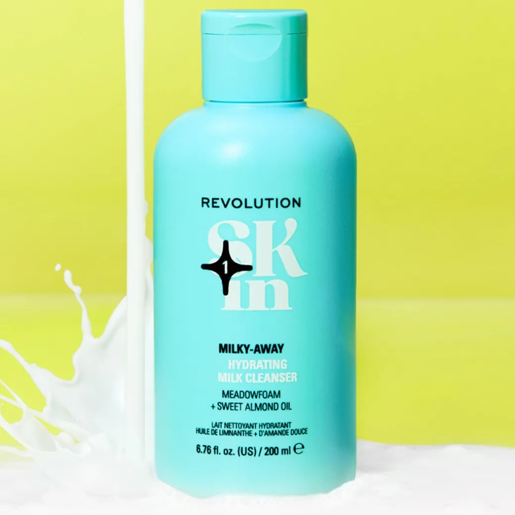 Revolution Skin Milky-Away Meadowfoam & Sweet Almond Oil Hydrating Milk Cleanser 200ml