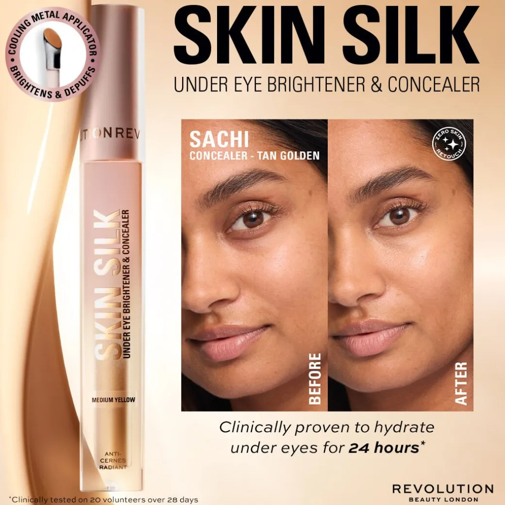 Revolution Skin Silk Radiant Serum Under Eye Brightener & Concealer