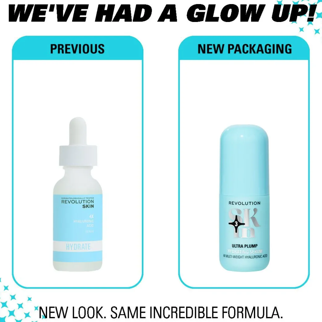 Revolution Skin Ultra Plump Multi-Weight Hyaluronic Acid Hydrating Serum 30ml