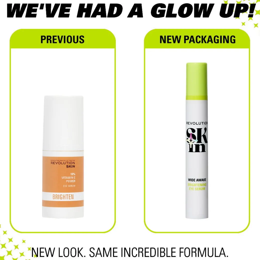 Revolution Skin Wide Awake 10% Vitamin C & Tri-Peptide Brightening Eye Serum 15ml